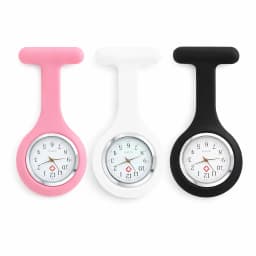 1PC Silicone Nurse Watch Simple Mini Cute Wall Watch Nurse Pocket Watch Brooch Tunic Fob Watch Medical Unisex Pendant Clock