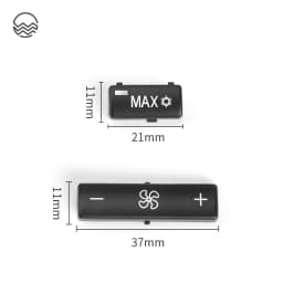 14pcs/set Car Climate Control Air Conditioning Switch Button Covers for BMW 5 Series E39 X5 E53