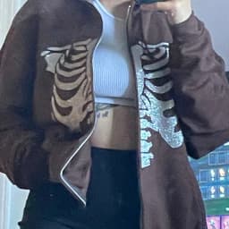 Y2K Rhinestone Cobweb Zip Up Oversized Sweatshirt 2022 Autumn Goth Hoodie Men Women Grunge Hooded Jacket Streetwear Y2K Clothing