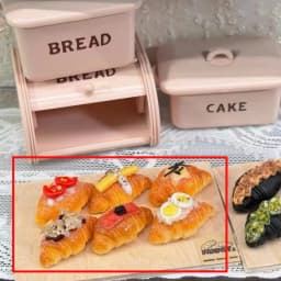 Miniature Croissant Clay Model Kitchen Baking Props Furniture Accessories Mini Pudding Drink Food Play Diy Dollhouse Dessert Toy