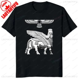 Assyrian Empire Flag Graphic Ashur Assyria Ancient Mesopotamia Vintage Classics Tshirt Cotton Short Sleeve Y2k Man T Shirt