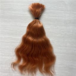 10 Pieces / Lot 100% Pure Mohair Reborn Baby Doll Hair With Dark Brown/Gold Color Fit For DIY Reborn Baby Doll Accessories