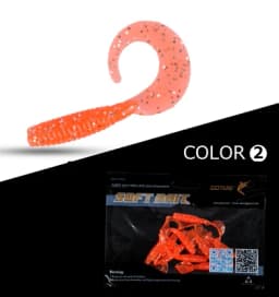 Goture 10pcs/set Soft Fishing Lure 6cm 2g Wobblers Silicone Artificial Bait Grub Worm Lures for Bass Trout Carp Fishing Lures