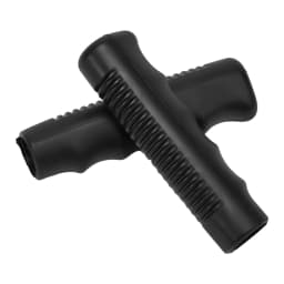 2pcs Wheelbarrow Handles Non-slip Handles Rubber Round Tubes Anti-skid Shock Absorption Black Replacement Handles