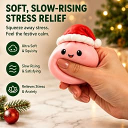 2026 Christmas Squishy Advent Calendar, 24 Days Countdown Surprise Box, Dumpling Slow Rebound Squishies Squeeze Sensory Gift