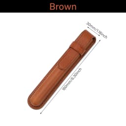 CRAZYSMITH Handmade Genuine Leather Fountain Pen Case, Full Grain Cowhide Pen Sleeve Holder, Protective Pen Pouch, Luxury Gifts