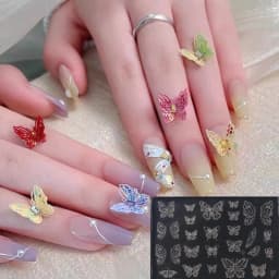 Versatile Art Mold for DIY Decorations Art Decorations Nails DIY Silicone Templates Nails Carving Moulds