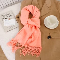 70Color Solid Winter Women Scarf Warm Thicken Cashmere Shawl Outdoor Tassels Pashmina Lady Wrap Windproof Scarves Fashion Luxury