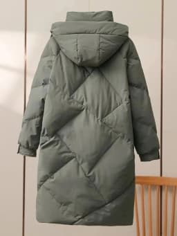 2025 New Women Long Down Cotton Jacket Korean Loose Cotton Coat Winter Thicken Warm Women Parkas Winter Outwear Hooded Coat