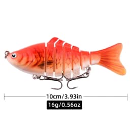 1 PCS Wobblers Fishing Lures Artificial Multi Jointed Sections Artificial Hard Bait Trolling Pike Carp Fishing Tools