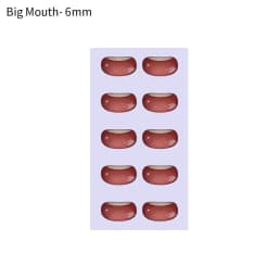 10 pcs Multi styles Cute Cartoon Mouth Stickers Anime Figurine Doll Face Organ Paster Decals DIY Glass Mouth Chips Paper
