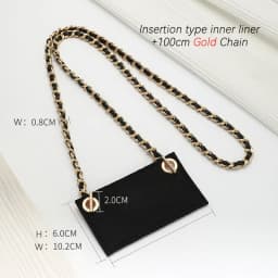 Transforming Chain Accessories For Card Holder On Chain Cf Leather Chain Strap Insertion Type Inner Liner No Hurt Bag Insert Bag