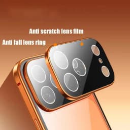 OUIO 360 ° Full Protection Metal Magnetic Double-Sided Glass Snap Lock Phone Case For IPhone 17 Pro Max 17 Air Pro Bumper Cover