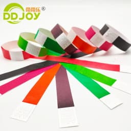 100pcs Count Daily Identification Bracelets Disposiable Tickets Admission Paper Tyvek Wristbands For VIP/ Monday/Saturday