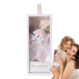 Carnation Flower Bouquet Multipurpose Decorative Flower Box Floral Set Realistic Artificial Bath Floral For Mother's Day Birthda
