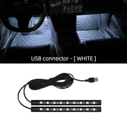 Car Neon Light Foot Light LED Interior Decoration Backlight Cigarette Lighter 5V USB Atmosphere Lamp Vehicle Accessories
