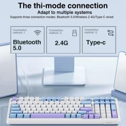Aula F99 Gaming Mechanical Keyboard Three Mode 2.4g Wireless Bluetooth Wired Hot Swap PBT Gasket RGB For Games Typing 99 Keys