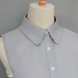 Exquisite Fake Collars with Hand-Sewn Pearl Embellishments. These Decorative Collars Are Unique, Versatile, and Detachable. The