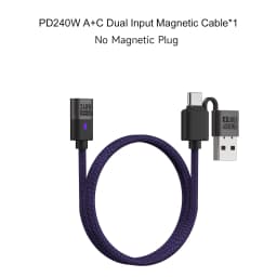 240W Magnetic Phone Charger Magnetic USB C Charging Cable 480Mbps Data Transfer Nylon Braided Cord for Type-C Micro USB iPhone