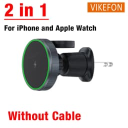 Qi2 2 in 1 Magnetic Wireless Charger Car Air Outlet Phone Mount for iPhone 16 15 14 13 Pro Max Apple Watch Fast Charging Station