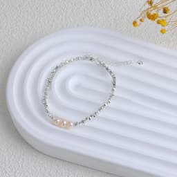Minar 2026 Summer Colorful Crystal Irregular Pearl Beaded Bracelet for Women Silver Color Beads Coin Elastic Charm Bracelets