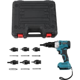 Heimerdinger Brushless Rivet Gun Blind Riveting Gun Flat Nuts Riveter Rivnut Tool Kit For M3 M4 M5 M6 M8 M10 M12 Pull Nuts