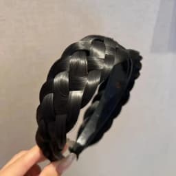 2023 Wig Headbands for Women Wide Fishbone Braids Hairbands Handmade Head Hoop Hair Styling Headwear Accessories Gift