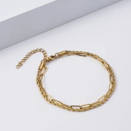 Multilayer Titanium Steel Chain Bracelet Men Gold Color Twist Chain Stainless Steel Bracelet Party Jewelry Bracelet For Women