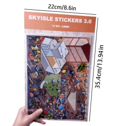 Cartoon Scenery Gothic Castle Stickers 3D Miniature World House Decompression DIY Scene Children Stationery Stickers