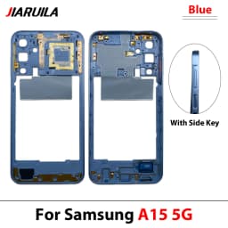 NEW For Samsung A15 4G A155 A15 5G A156 Middle Frame Housing Frame Panel Rear Housing Case Panel Replacement Part