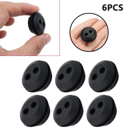 6Pcs Tank Fuel Seal Grommets Replacement Rubber Grommet 2-Hole Fuel Tank Strong Sealing Grommet For Garden Trimmer Brush Cutters