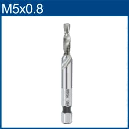 XCAN Hex Shank Metric Tap Compound Tap and Drill Spiral Flute HSS Thread Screw Tap Threading Tool M3 M4 M5 M6 M8 M10 M12