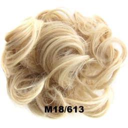 Zolin Synthetic Messy Curly Hair Bun Scrunchie Chignon Donut Elastic Rope Rubber Band Hair Bun Pad Updos Hairpiece