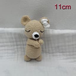 Handmade Kid Room Deco Stuffed Plush Toy Animal Amigurumi Handcrafts Kids Gifts Soft Fox Cow Lamb Birthday Sleeping Dolls
