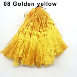 100Pcs Tassels 13cm Silky Floss Bookmark Tassels with Cord Loop Chinese Knot Tassel Fringe Jewelry Making DIY Craft Accessories