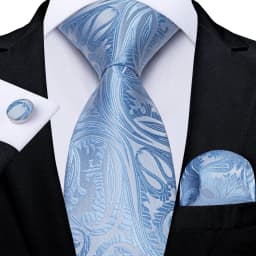 160cm Length Men's Tie Set Handkerchief Cufflinks Wedding Party Accessories Neck Ties Gift for Men Wholesale