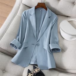 2026 Spring Summer New Temperament Versatile Large Size Women's Small Blazer Coat Loose Elegant FemaleThin Blazer Jacket 4XL