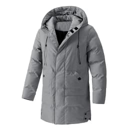 Men's Winter Hooded Puffer Parka Plus Size 7XL 8XL Thermal Warm Windbreaker Coat Mid-Long Heavyweight Casual Outdoor Jacket