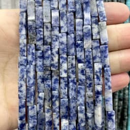 4*13MM Natural Stone Square Aventurine Tiger Eye Agates Crystal Jades Spacer Beads For Jewelry Making DIY Bracelet Accessories