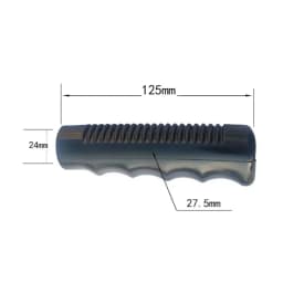 2Pcs Wheelbarrow Rubber Handles, Round Tubes Black Replacement Universal Handles PVC Anti-slip Handle Cover Industrial Tool Part