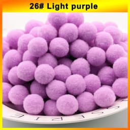 300-30Pcs Multicolor Pompoms Fur Balls Glitter Fluffy Pom Poms Elasticity Pom pom Soft Balls for DIY Crafts 8/10/15/20/25/30mm