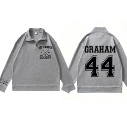 Briar Hockey Sweatshirt Off-Campus Pullover Quarter Zip Hockey Romance Sweatshirts Briar U Campus Hockey Clothes Male Clothing