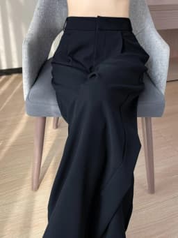 Spring 2024 New Fashion All-Match Simple Office Suit Pants Wide-Leg Pants High Waist Narrow Straight Casual Mop Pants Women