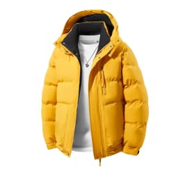 Men Plus Size Hooded Cotton Coat L-8XL Winter Thickened Warm Puffer Jacket for Big Tall Guys 140kg Casual Versatile Trendy Style