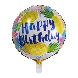 50pcs 18inch Round Foil Balloon Happy Birthday Inflatable Foil Helium Balloons Birthday Party Decoration Kids Toys Air Globos