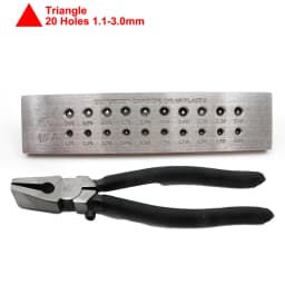 Wire Draw Plates Drawplate Pulling Plier Set for Jewelry Making Round Rectangle Hexagon Oval Square Shape