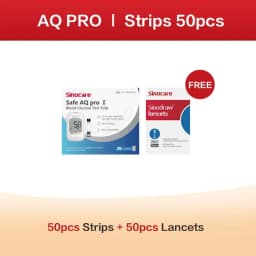 Sannuo Sinocare Blood Glucose Test Trips and Lancets for Safe AQ Pro Ⅰ 50/100/200/300/400pcs