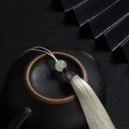 10Pcs Tassels Silky Handmade Soft Tassels Jade Bead Tassels DIY Craft Jewelry Car Key Chain Decor Pendants Smooth Fringe Trim