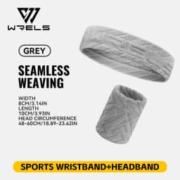 WRELS Sweatbands Wristbands Absorbent Breathable Quick Dry Elastic Soft Tennis Basketball Gym Fitness Training Sports Wrist Band