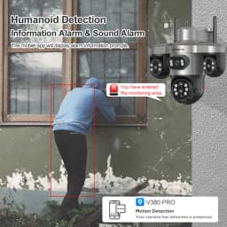 LS VISION 20MP 10X Optical Zoom 4G Solar Camera Outdoor WiFi Three Screen 3PTZ 360° Auto Tracking Security CCTV Camera V380 Pro